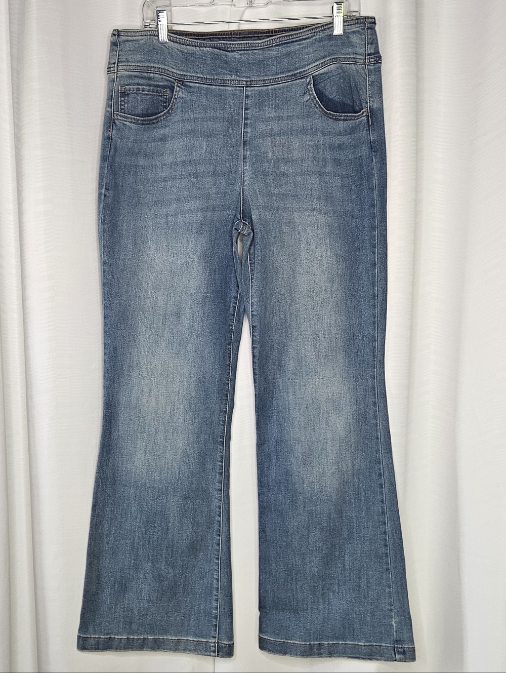 Sofía Melísa women's medium wash pull on flare jeans size 16 style-DSVB1028-DAB